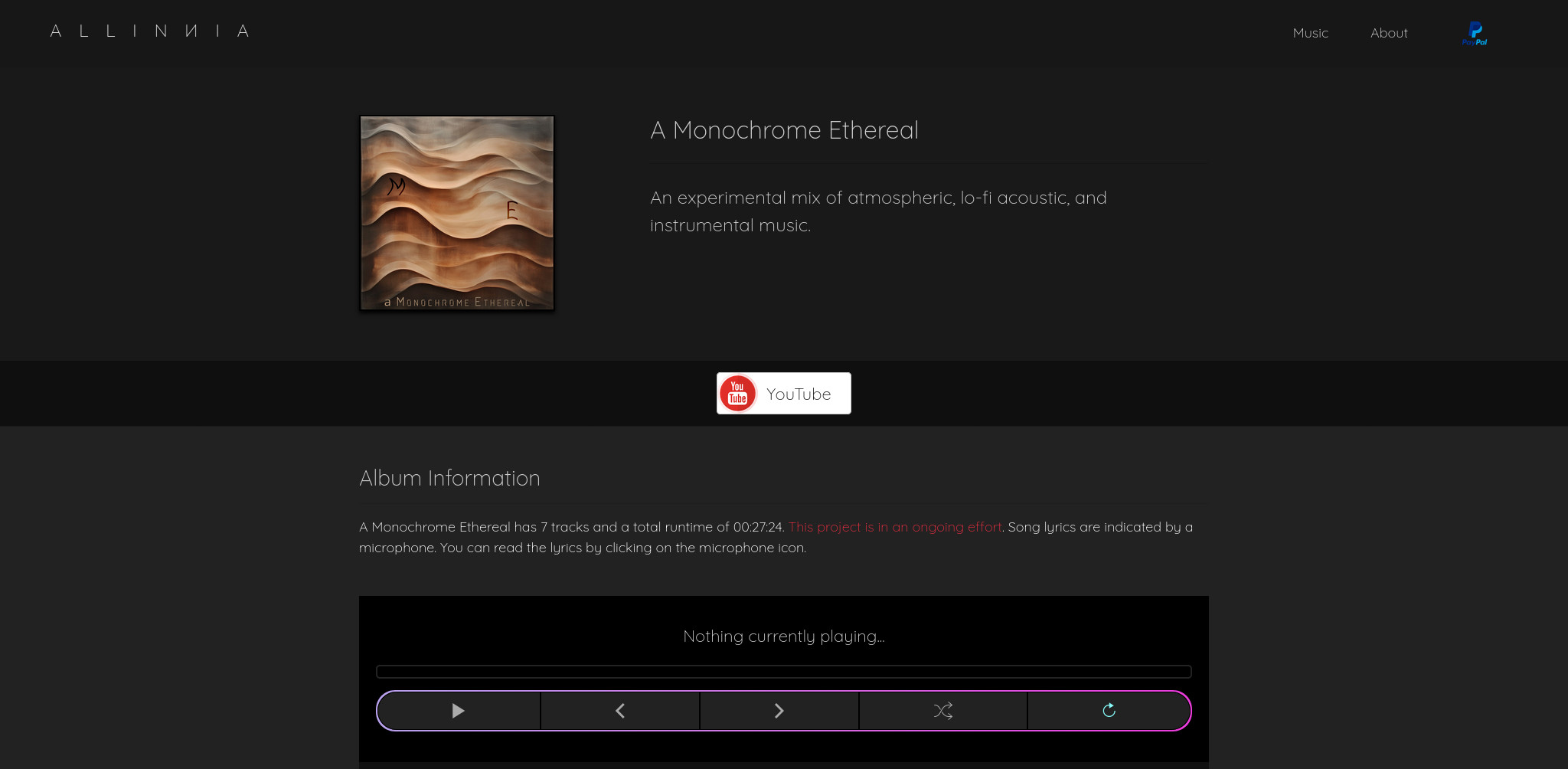 Allinnia Creative Group Album Page