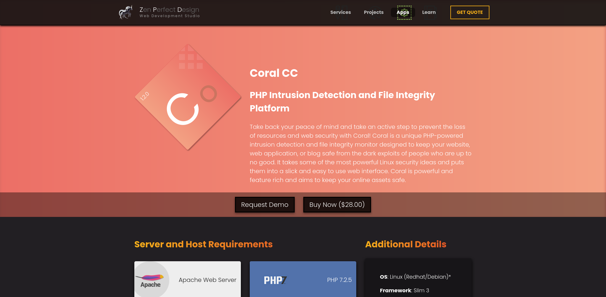 Zen Perfect Design Service Individual Application Page