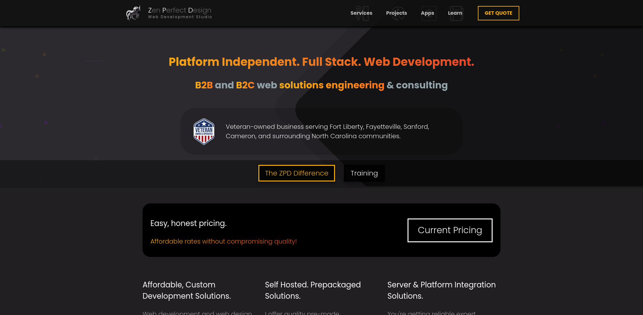 Zen Perfect Design Home Page