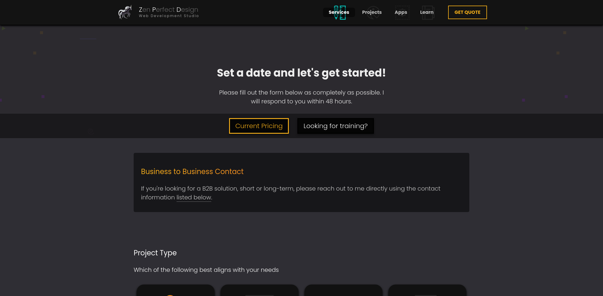 Zen Perfect Design Quote Form